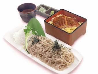 すずしろ蕎麦とミニ鰻重